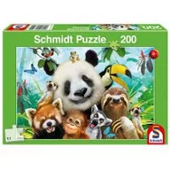 Puzzle - Schmidt Puzzle 200 Wesołe zwierzaki G3 - miniaturka - grafika 1