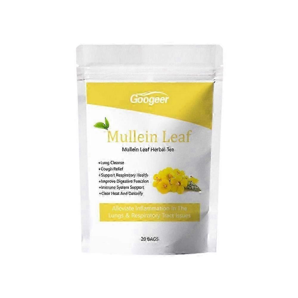 Organiczne torebki herbaty z liści dziewanny, ziołowa herbata oczyszczająca płuca, łagodząca kaszel i oddychanie dla mężczyzn i kobiet 20pcs