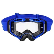 Gogle i okulary motocyklowe - LS2, Gogle motocyklowe AURA (Przezroczysty wizjer) black blue - miniaturka - grafika 1