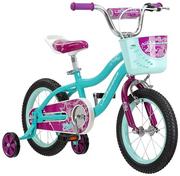 Rowery - Schwinn Wiąz, rower dla maluchów i dzieci, opony 12", regulowane siedzenie, stabilizatory w zestawie, turkusowy - miniaturka - grafika 1