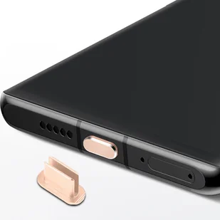 Cadorabo Nasadka ochronna kompatybilna z USB C w Złoto - Pyłoszczelna wtyczka ochronna przed kurzem  do  ładowania - Kable USB - miniaturka - grafika 1