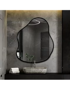 Lustro o organicznym kształcie w ramie - STONE W RAMIE, STONE : 50x64 - Lustra Lustro o organicznym kształcie w ramie - STONE W RAMIE, STONE : 50x64 - Lustra - miniaturka - grafika 1