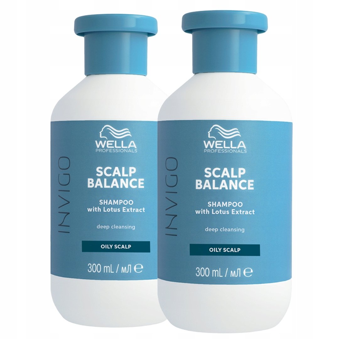 Wella Invigo Balance Szampon Oczyszczajacy Deep Cleansing 300 ml x 2 Sztuki