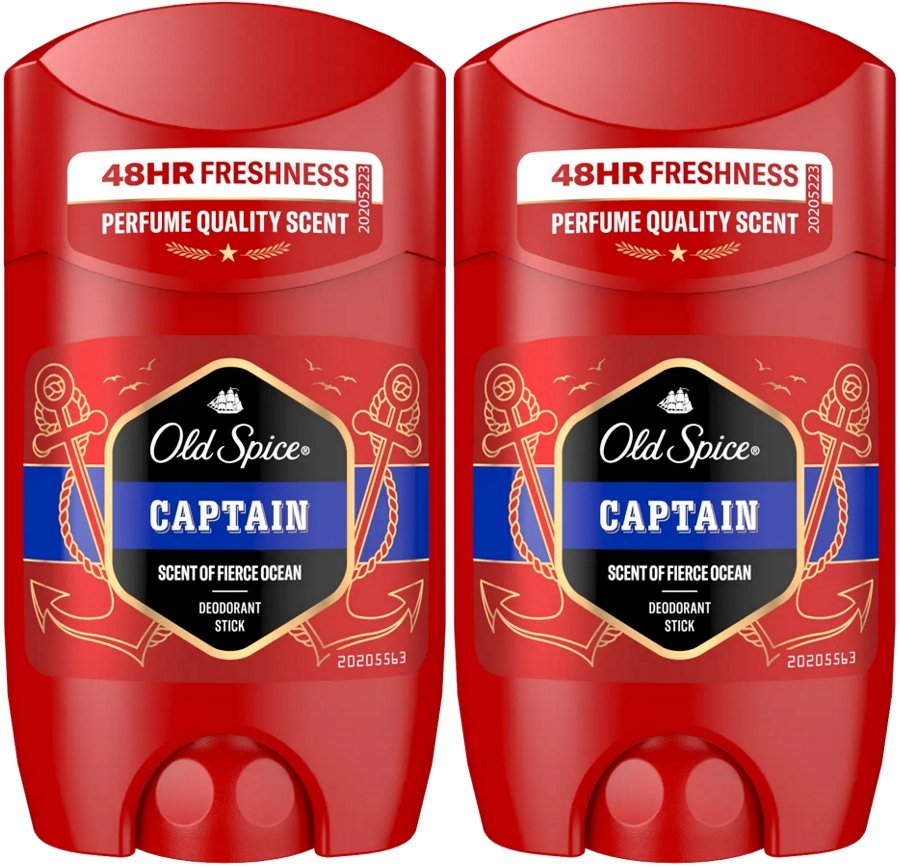 Old Spice Captain - Dezodorant w sztyfcie dla mężczyzn 2x50ml