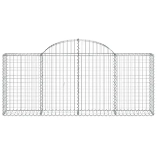 vidaXL Kosze gabionowe, 18 szt, 200x30x80/100 cm, galwanizowane żelazo - Ogrodzenia - miniaturka - grafika 5