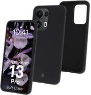 Etui i futerały do telefonów - Bizon Silikonowe etui Soft Case do Oppo Reno13 Pro, czarne - miniaturka - grafika 1