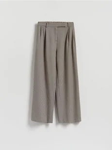 Reserved - Luźne spodnie z zakładkami - wielobarwny - Spodnie damskie - miniaturka - grafika 1