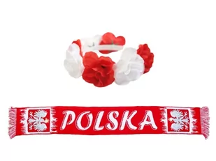 ZESTAW KIBICA BIAŁO-CZERWONY 2el - Gadżety dla kibiców - miniaturka - grafika 1