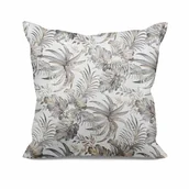 Poszewki na poduszki - Poszewka 40x40 Rodos biała srebrna welurowa - miniaturka - grafika 1