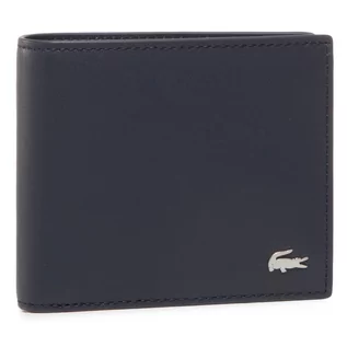 Portfele - Lacoste Duży Portfel Męski Small Billfold NH1115FG Marine 166 - grafika 1