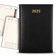 Kalendarze - KALENDARZ 2025 Roczny Planer Terminarz Planowanie Czasu CZARNY Książkowy - miniaturka - grafika 1