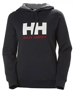 Bluzy damskie - Helly-Hansen Helly Hansen damska bluza z kapturem z logo W Hh granatowy S 33978 - grafika 1