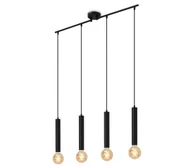 Lampy sufitowe - Briloner - Żyrandol na lince LONGA 4xE27/60W/230V czarny - miniaturka - grafika 1
