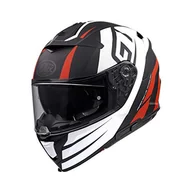 Kaski motocyklowe - Pierwszy kask DEVIL GT 92 BM,CZARNY/BIAŁY/CZERWONY, XXL - miniaturka - grafika 1