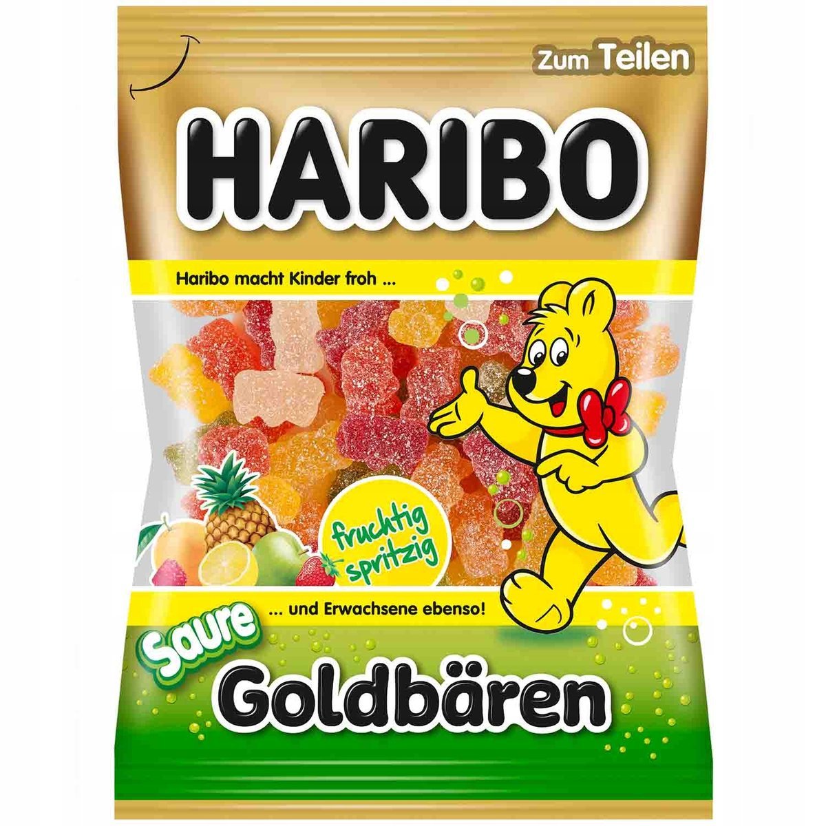 Haribo Żelki Złote Misie Kwaśne z Niemiec