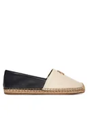 Espadryle damskie - Tommy Hilfiger Espadryle Th Logo Leather Espadrille FW0FW09246 Kolorowy - miniaturka - grafika 1