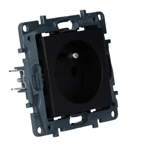 Legrand Gniazdo pojedyncze Niloe Step czarne 863530 - Gniazdka elektryczne - miniaturka - grafika 2