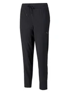 Spodnie sportowe damskie - Puma Spodnie sportowe "Studio Tapered" w kolorze czarnym - miniaturka - grafika 1