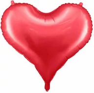 Balony i akcesoria - Balon foliowy Serce czerwone - 61 x 53 cm - 1 szt. - miniaturka - grafika 1