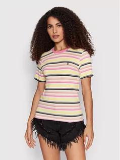 Koszulki i topy damskie - Volcom T-Shirt Flash Of Light B0112203 Kolorowy Regular Fit - grafika 1