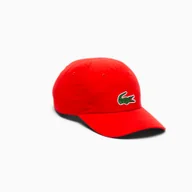 Czapki i chusty sportowe męskie - Czapka baseballowa Lacoste Novak Djokovic Adjustable Cap Red - miniaturka - grafika 1