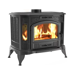 Piec wolnostojący koza 10kW K9 z wylotem spalin fi 150 z fajerką i z pogrzebaczem + koszyczek - spełnia anty-smogowy EkoProjekt 30076627 - Piece wolnostojące - miniaturka - grafika 5