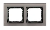 Klawisze i ramki - Ospel Impresja szkło szare ramka R-2YGC/41/25 R-2YGC/41/25 - miniaturka - grafika 1