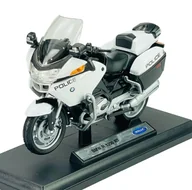 Samochody i pojazdy dla dzieci - WELLY BMW R 1200 RT POLICJA BIAŁY 1:18 12811 - miniaturka - grafika 1