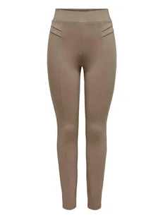 ONLY Legginsy "Nori" w kolorze jasnobrązowym - Legginsy - miniaturka - grafika 1