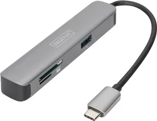 Stacja dokująca Digitus Travel USB-C 5 portów (4016032472568) - Czytniki kart pamięci - miniaturka - grafika 1