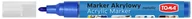 Markery permanentne - Toma Marker akrylowy TO-402 2,5mm metaliczny niebieski 9345 - miniaturka - grafika 1