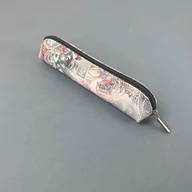 Piórniki - Etui saszetka piórnik mini paisley szare - miniaturka - grafika 1