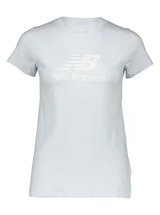 New Balance Koszulka "Essentials" w kolorze błękitnym - Koszulki i topy damskie - miniaturka - grafika 1