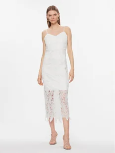 YAS Sukienka koktajlowa Toni 26032058 Biały Regular Fit - Sukienki - miniaturka - grafika 1