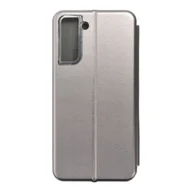 Etui i futerały do telefonów - Forcell Kabura Book Elegance do SAMSUNG S21 PLUS stalowy - miniaturka - grafika 1