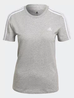 Koszulki sportowe damskie - adidas Koszulka w kolorze szarym - grafika 1