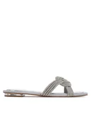 Klapki i japonki damskie - Aldo Klapki Karlina 13966766 Srebrny - miniaturka - grafika 1