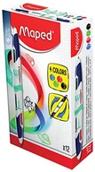 Długopisy - Maped Długopis z podwójną końcówką - 4 kolory (pudełko 12 sztuk) - miniaturka - grafika 1
