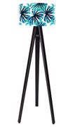 Lampy stojące - Macodesign Lampa podłogowa Niebieska palma tripod-foto-423p-cz, 60 W - miniaturka - grafika 1