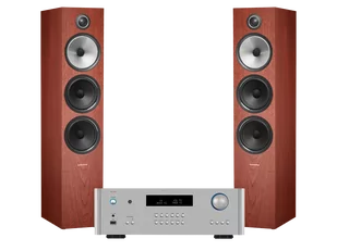 Rotel RA-1572 MK II (srebrny) + 703 S2 (różany) - Zestawy stereo - miniaturka - grafika 1