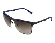 Okulary przeciwsłoneczne - Police Unisex Two Souls 5 okulary przeciwsłoneczne, brązowe matowe niebieskie matowe, 58, Brązowy matowy - niebieski matowy., 58 - miniaturka - grafika 1