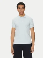 Koszulki męskie - Geox Polo M5510R T3236 F4508 Błękitny Regular Fit - miniaturka - grafika 1