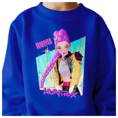 Bluzy dla dziewczynek - BLUZA DZIECIĘCA HUNTRIX RUMI KPOP 146-152 BAWEŁNIANA JAKOŚĆ - miniaturka - grafika 1