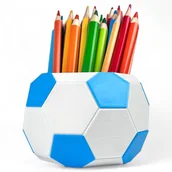Przyborniki na biurko - Organizer na biurko na kredki PIŁKA prezent dla chłopca piłkarza EKO - miniaturka - grafika 1