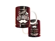 Kubki - Kubek ceramiczny z wierszykiem Super Dziadek - miniaturka - grafika 1