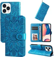 Etui i futerały do telefonów - König Design Etui kompatybilne z Apple iPhone 14 Pro Max Etui na telefon komórkowy ze skóry syntetycznej - Niebieskie etui na telefon komórkowy - miniaturka - grafika 1