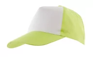 Czapki męskie - 5 segmentowa czapka SHINY, zielony, biały - miniaturka - grafika 1