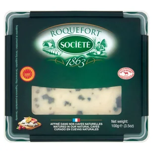 Roquefort Societe - Ser pleśniowy z mleka owczego - Sery - miniaturka - grafika 1