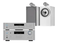 Zestawy stereo - Rotel RA-1572 MkII (srebrny) + RCD-1572 MkII (srebrny) + 705 S3 (biały) - miniaturka - grafika 1