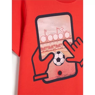 Zestaw chłopięcy DIADORA JB.SET SS PLAYGROUND - Koszulki dla dziewczynek - miniaturka - grafika 2